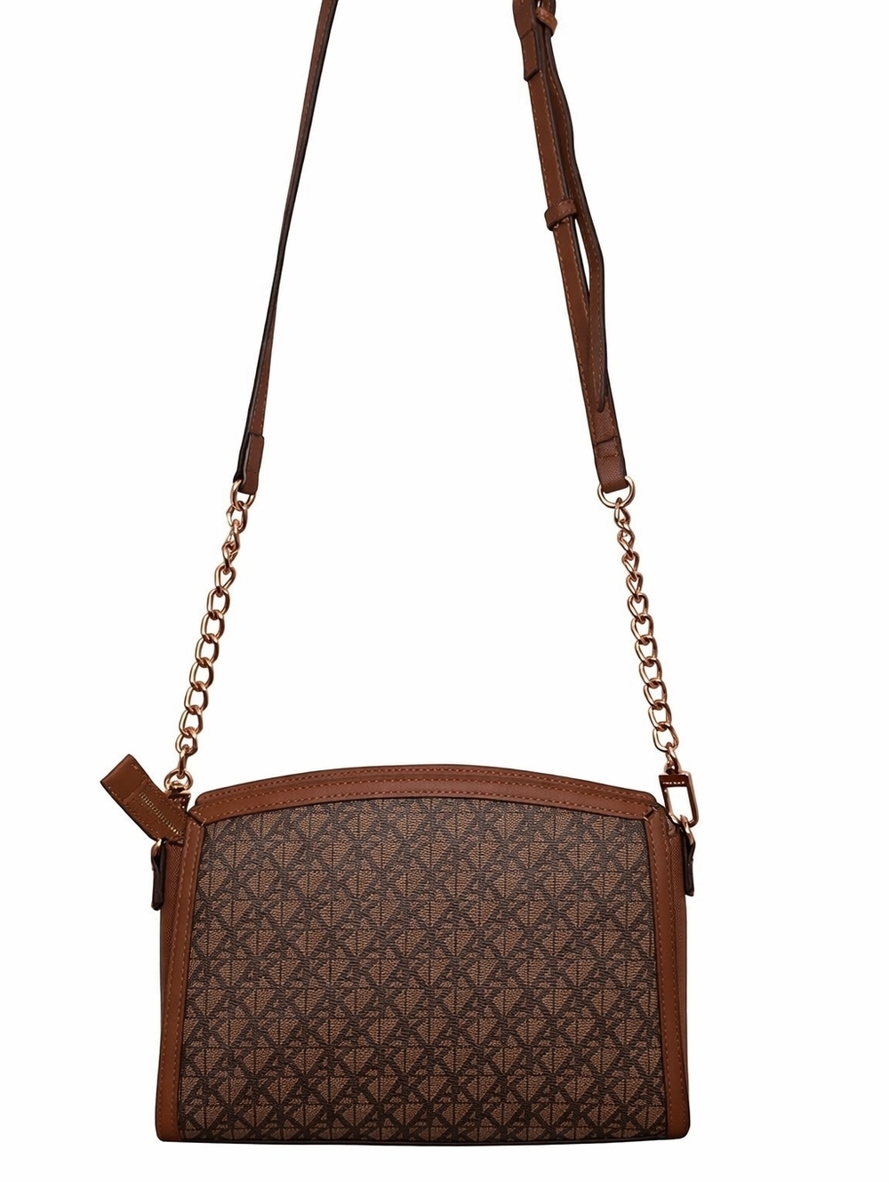 Brown Patterned Crossbody Bag - Women's Shoulder Purse - Picture 3 of 4